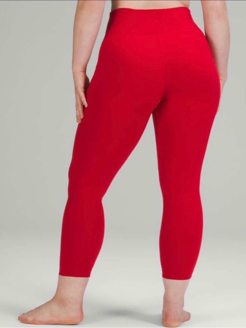 Lululemon Instill High Rise Tight 25” Smoothcover Leggings Sz 18 Red